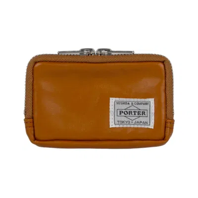 Porter-yoshida & Co Free Style Camel Coin Purse In Cammello