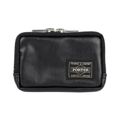 Porter-yoshida & Co Free Style Coin Holder In Black In Nero