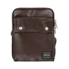 Porter-yoshida & Co Free Style Vertical Shoulder Bag In Brown In Marrone