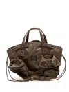 Porter-yoshida & Co Logo-patch Tote Bag In Brown