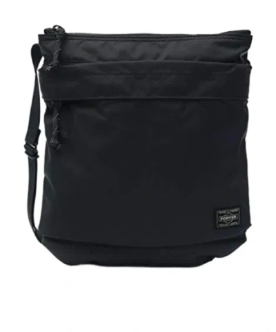 Porter-yoshida & Co Logo Shoulder Bag In Black