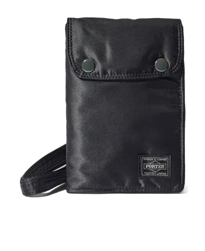 Porter-yoshida & Co Logo Travel Bag In Black