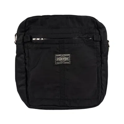 Porter-yoshida & Co Mile Vertical Shoulder Bag In Black In Nero