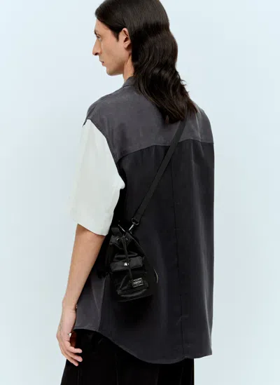 Porter-yoshida & Co Mini Howl Bonsanc Crossbody Bag In Black