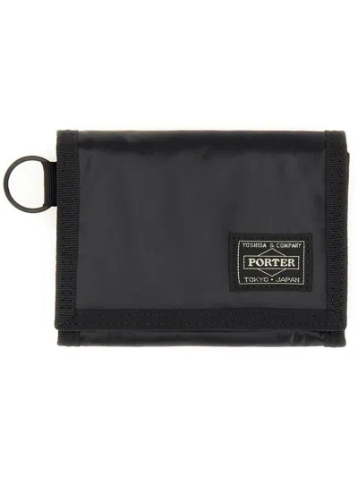 Porter-yoshida & Co Capsule Wallet In Black