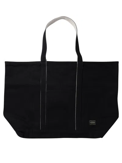 Porter-yoshida & Co . "noir" Tote Bag In Black