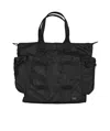 Porter-yoshida & Co Side-pockets Tote Bag In Black