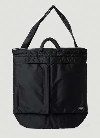 Porter-yoshida & Co Tanker 2way Helmet Tote Bag In Black