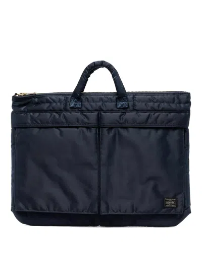 Porter-yoshida & Co Tanker Zip-fastening Briefcase In Blue