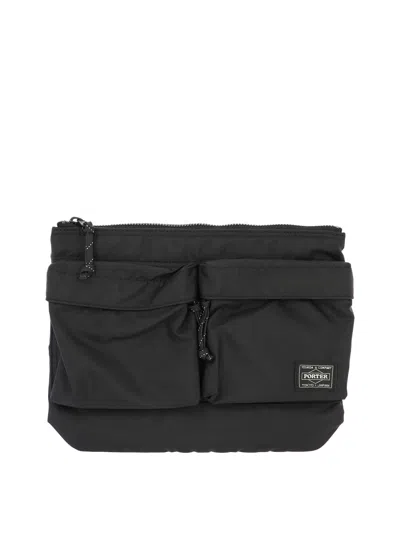 Porter Yoshida Force Crossbody Bags In Black