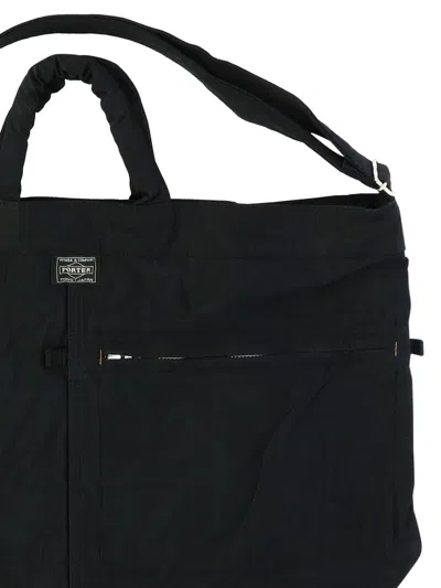 Porter Yoshida "mile 2 Way" Tote Bag In 黑色的