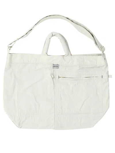 Porter Yoshida "mile" Tote Handbag Handbag In Tan