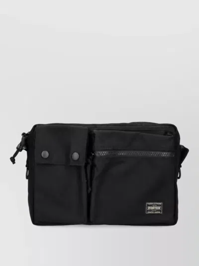 Porter Yoshida Nylon Belt Bag In Black