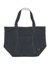 Porter Yoshida Blue Cotton Shoulder Bag