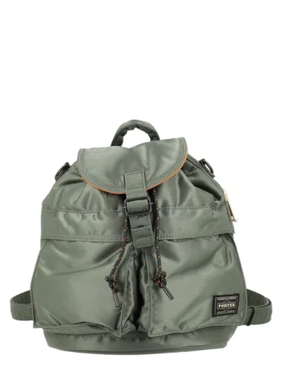 Porter-yoshida & Co Black Tanker Flap Top Polyamide Backpack In Gray
