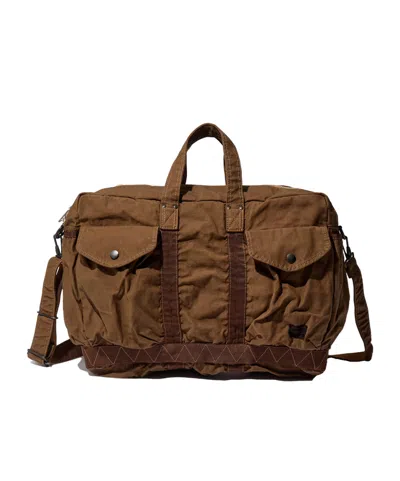Porter-yoshida & Co Crag 2way Small Double Handle Shoulder Bag In Brown