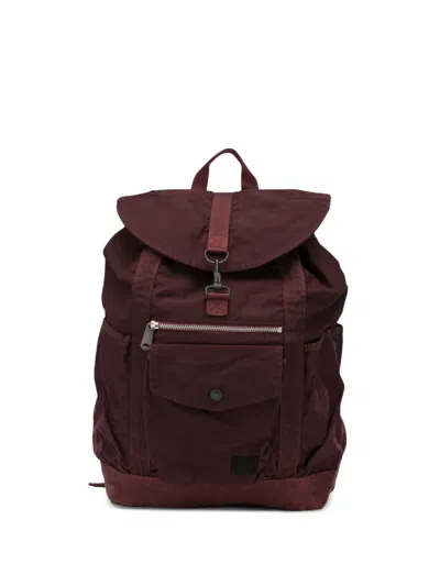 Porter-yoshida & Co Crag Buckle-fastening Drawstring Backpack In Red