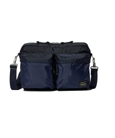 Porter-yoshida & Co Force Small Zipper Shoulder Bag In Blue