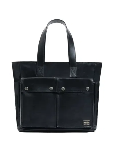 Porter-yoshida & Co Free Style Tote Bag In Black