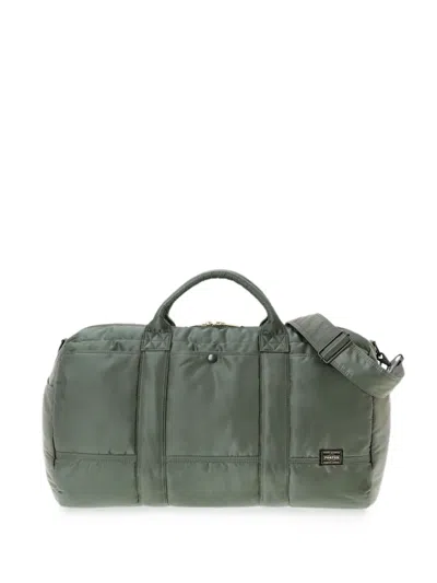 Porter-yoshida & Co Large Tanker Drum Logo-patch Duffel Bag In Red