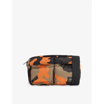 Porter-yoshida & Co Mens Camo Nylon-shell Cross-body Bag Woodland Orange