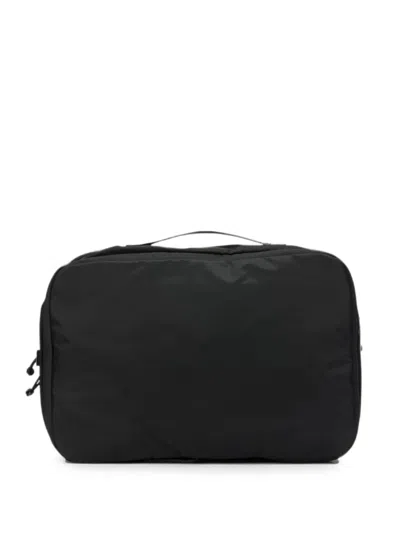 Porter-yoshida & Co Mesh-panel Zip-around Clutch Bag In Black