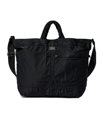 Porter-yoshida & Co Mile - 2way Shoulder Bag With Handle In Black