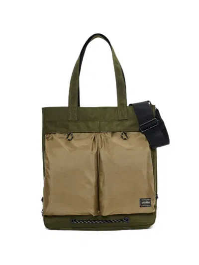 Porter-yoshida & Co New Hype Two-way Handbag In Green