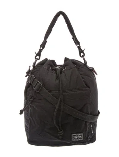 Pre-owned Porter-yoshida & Co Nylon Bucket Bag In Black