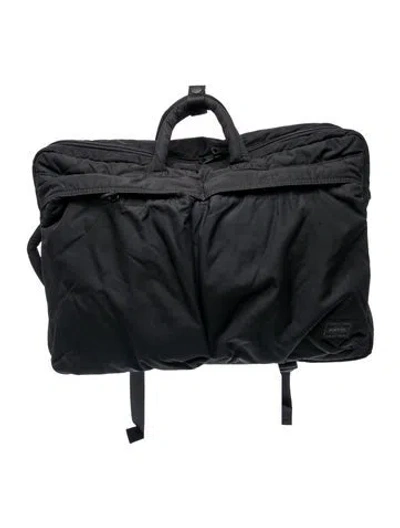 Pre-owned Porter-yoshida & Co Nylon Garment Bag In Black
