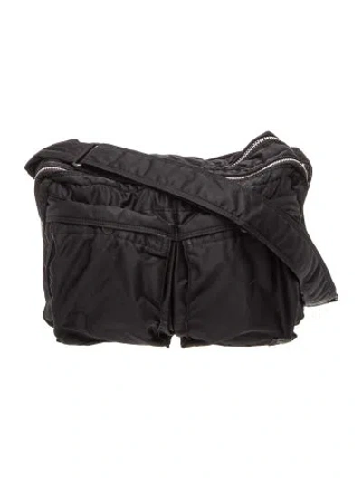 Pre-owned Porter-yoshida & Co Nylon Messenger Bag In Black