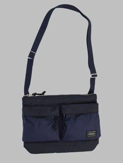 Porter-yoshida & Co Force Nylon Shoulder Bag In Blue