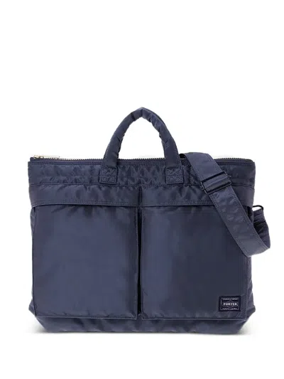 Porter-yoshida & Co Tanker Helmet Tote Bag In Blue