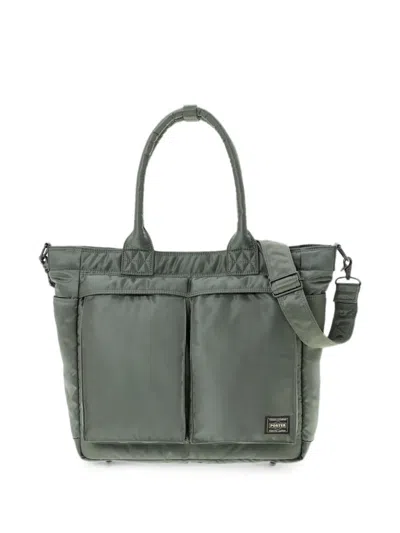 Porter-yoshida & Co Tanker Logo-patch Tote Bag In Yellow