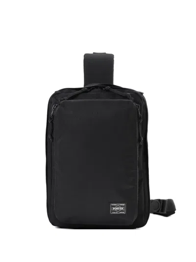 Porter-yoshida & Co Unit Sling Zip Shoulder Bag In Black