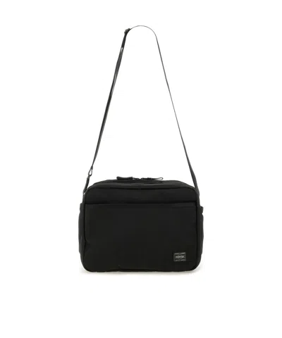 Porter-yoshida & Co Zippered Shoulder Bag In Black