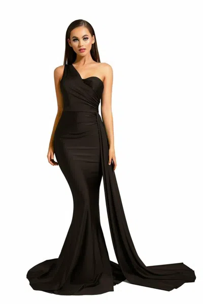 Portia And Scarlett 6321 Long Formal Prom Gown In Black