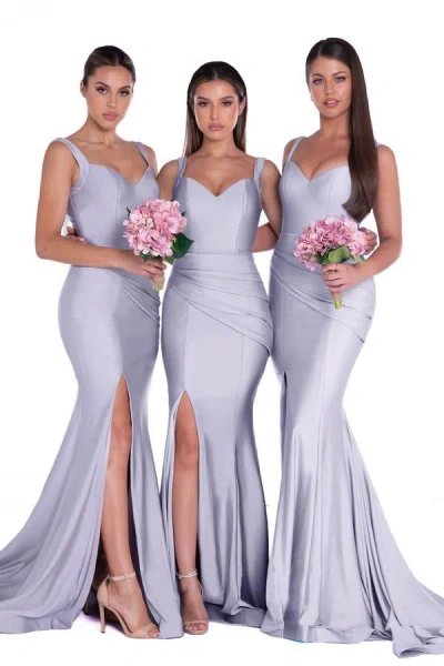Portia And Scarlett 6339 Sexy Long Formal Dress In Purple