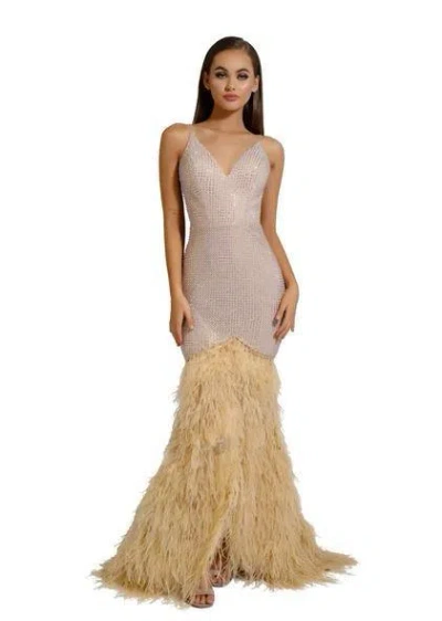 Portia And Scarlett 6826 Prom Long Formal Dress In Brown