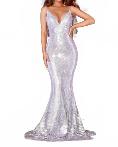 Portia And Scarlett Evening Dress In Lilac In Multi