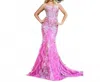 Portia And Scarlett Prom Dress In Pink Multi In Pink