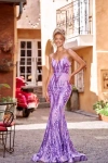 Portia And Scarlett Mermaid Sweetheart Maxi Dress In Lilac In Purple