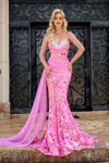 Portia And Scarlett Ps24340 Long Mermaid Fit Prom Dress In Multi