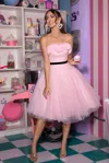 Portia And Scarlett Ps25600e Short Homecoming A Line Prom Dress In Pink