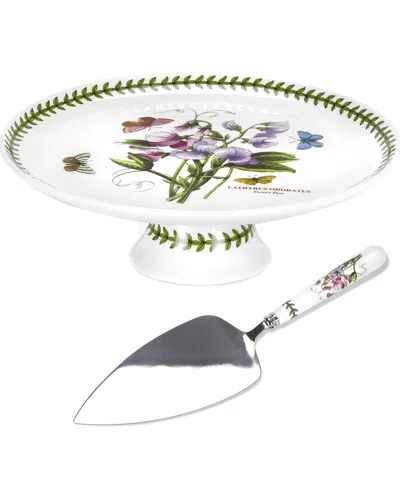 Portmeirion 10in Botanic Garden Cake Plate & Server