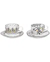 Portmeirion Artisanne Noir Espresso Cup & Saucer Set