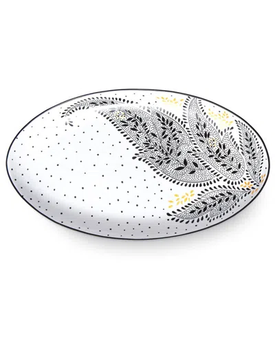 PORTMEIRION PORTMEIRION ARTISANNE NOIR MEDIUM OVAL PLATTER