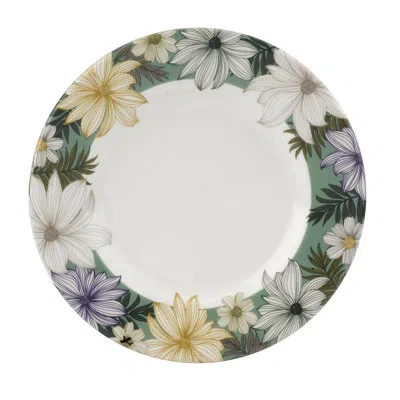 Portmeirion Atrium Salad Plate Floral 8.75" In Green