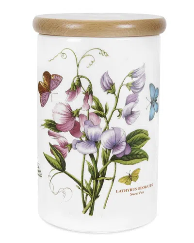 Portmeirion Botanic Garden 8in Airtight Canister In White