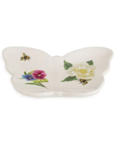 Portmeirion Botanic Garden Bouqet Teabag Tidy In White